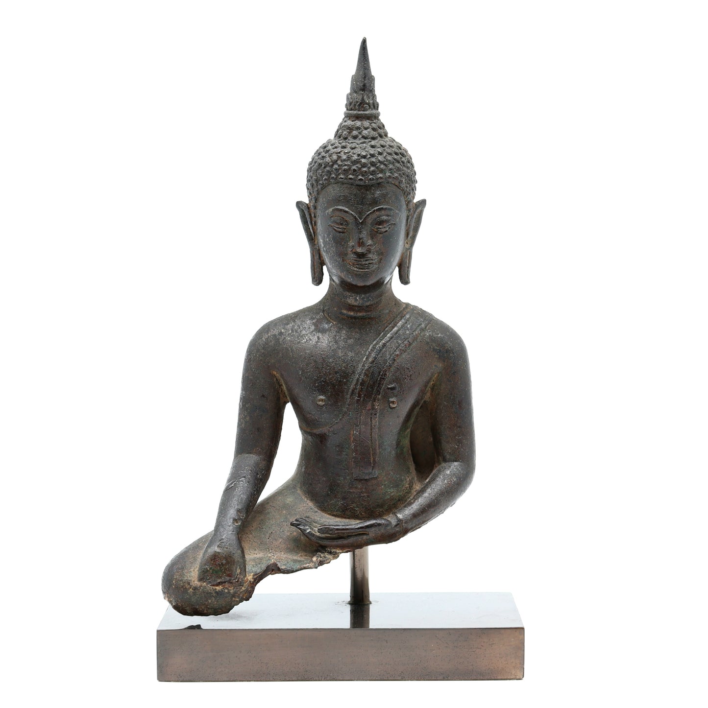 Buddha Skulptur aus Bronze, Ayutthaya Königreich, 16. Jh.