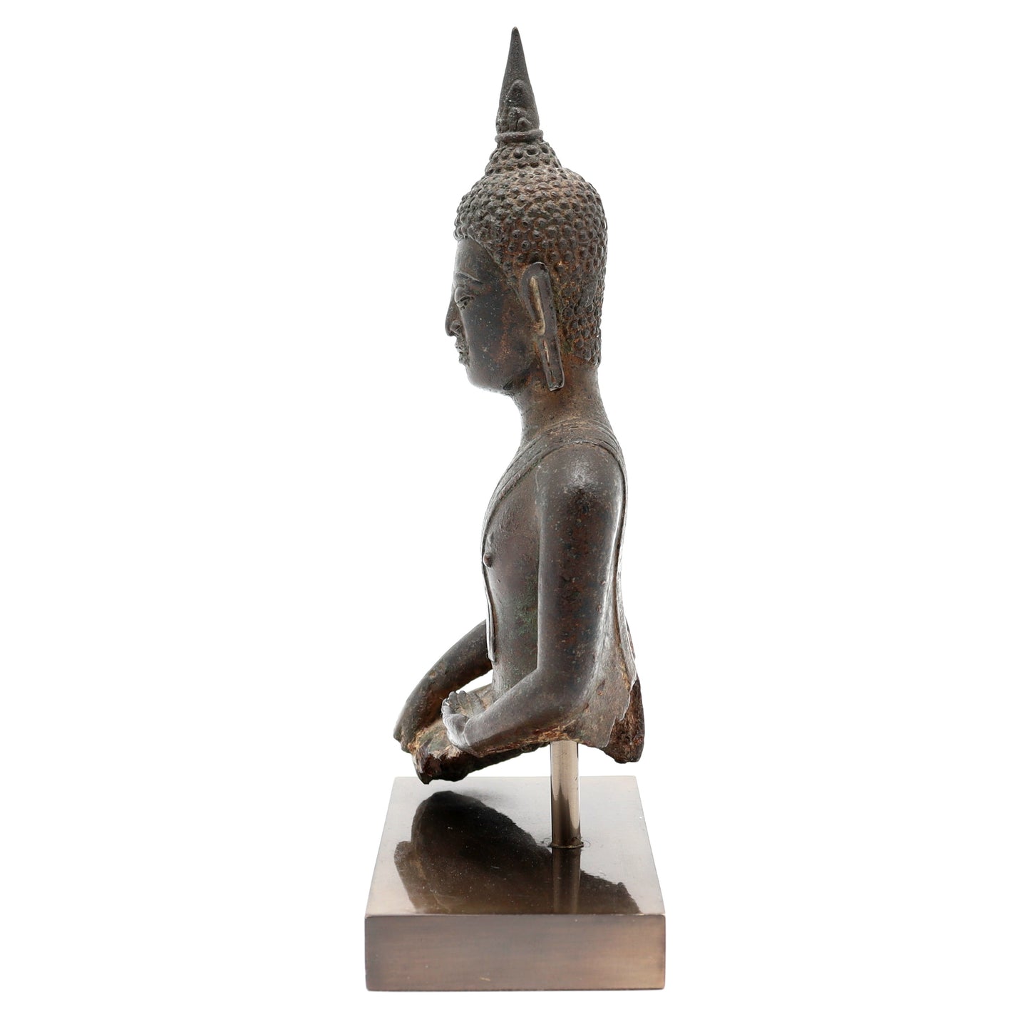 Buddha Skulptur aus Bronze, Ayutthaya Königreich, 16. Jh.