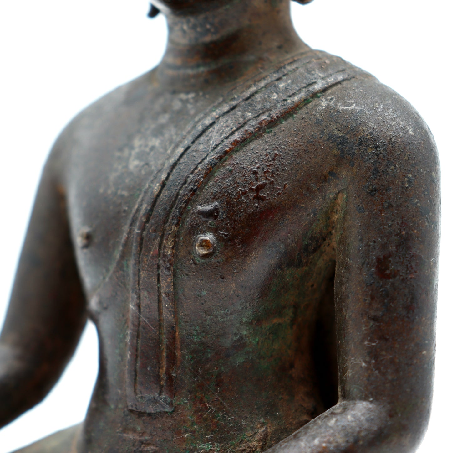 Buddha Skulptur aus Bronze, Ayutthaya Königreich, 16. Jh.